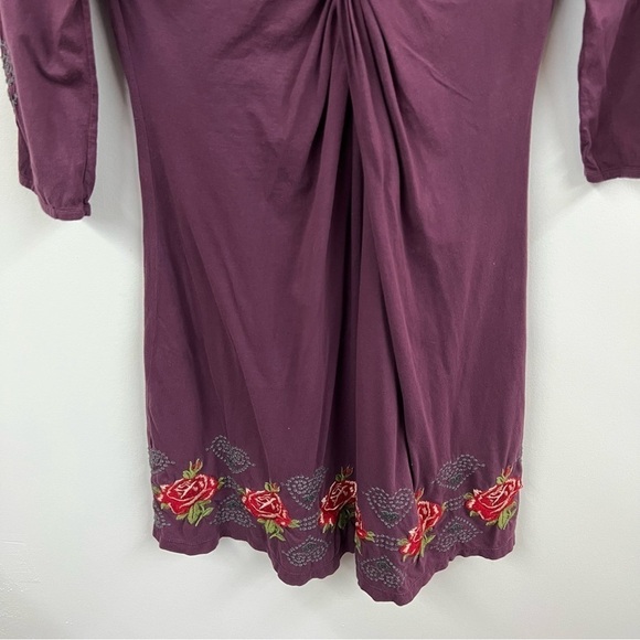 JW Los Angeles Embroidered Rose Heart Cotton Dress - Picture 3 of 13